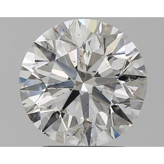 2.01 Carat Round G SI2 EX GIA Natural Diamond