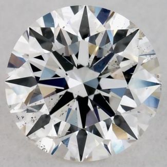 0.61 Carat Round F SI1 EX GIA Natural Diamond