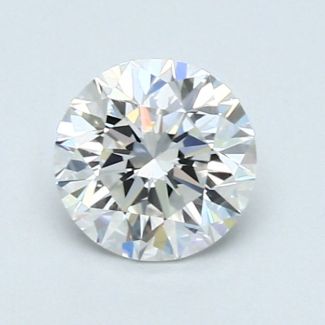 0.9 Carat Round F VVS2 VG EX GIA Natural Diamond