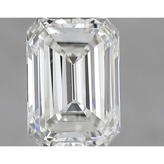 0.53 Carat Emerald H VVS2 - VG GD GIA Natural Diamond