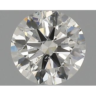 0.5 Carat Round H SI2 EX GIA Natural Diamond