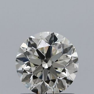 0.90 Carat Round K VS2 VG EX GIA Natural Diamond