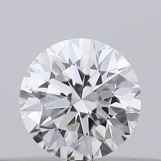 0.18 Carat Round D SI1 EX GIA Natural Diamond