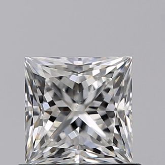 0.70 Carat Princess F VS2 - EX VG GIA Natural Diamond