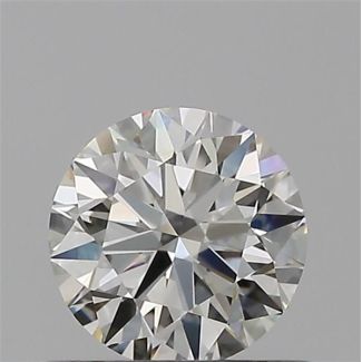 0.51 Carat Round H VVS1 EX IGI Natural Diamond