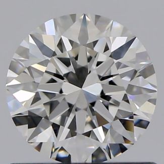 0.70 Carat Round F VS1 EX GIA Natural Diamond