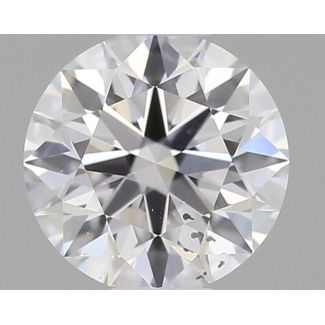 0.42 Carat Round D SI1 EX GIA Natural Diamond