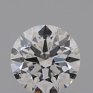 0.33 Carat Round E SI1 EX GIA Natural Diamond