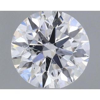 0.55 Carat Round E SI2 EX GIA Natural Diamond