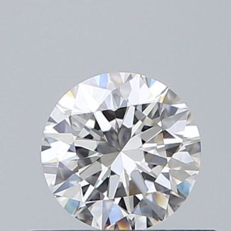 0.4 Carat Round F VVS1 EX GIA Natural Diamond