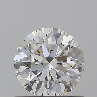 0.56 Carat Round F VS2 EX GIA Natural Diamond