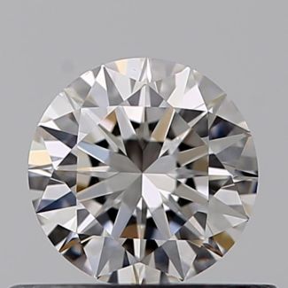 0.40 Carat Round F VS2 EX GIA Natural Diamond