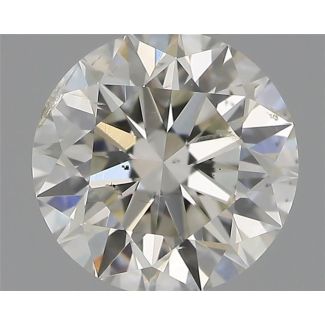 0.50 Carat Round H SI2 EX IGI Natural Diamond