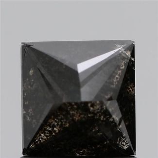 1.32 Carat Princess Fancy Black - GD GIA Natural Diamond