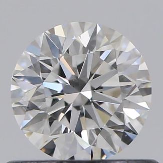 0.53 Carat Round D VS2 EX GIA Natural Diamond