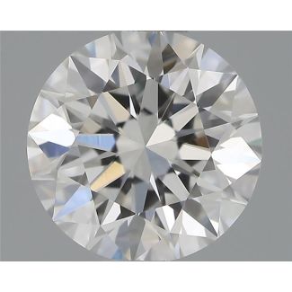 0.70 Carat Round F VVS2 EX GIA Natural Diamond