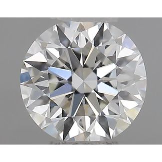 0.40 Carat Round H VVS1 EX GIA Natural Diamond