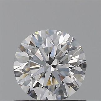 0.60 Carat Round D VS1 EX VG GIA Natural Diamond