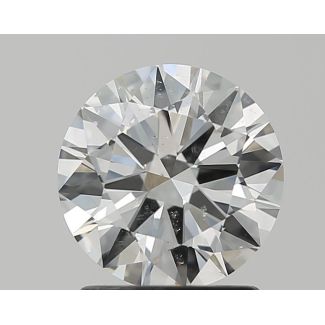 1.5 Carat Round H SI1 EX GIA Natural Diamond