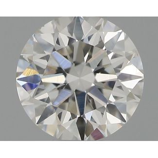 0.43 Carat Round H SI1 EX VG IGI Natural Diamond