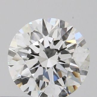 0.41 Carat Round D VS2 EX GIA Natural Diamond