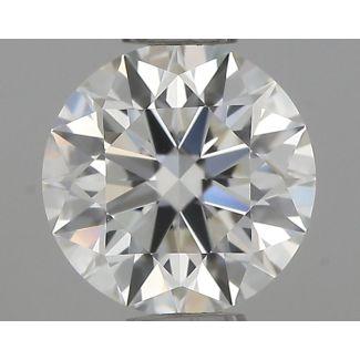 0.56 Carat Round H VVS2 EX IGI Natural Diamond