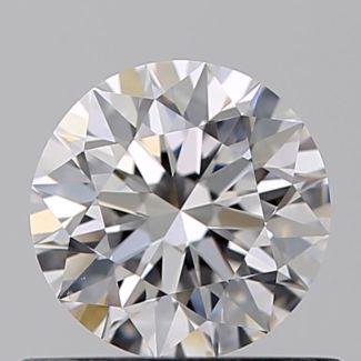 0.53 Carat Round D VS2 EX GIA Natural Diamond