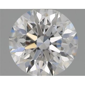 0.53 Carat Round D VVS1 EX GIA Natural Diamond