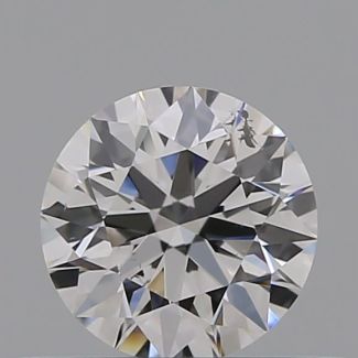 0.36 Carat Round D SI2 EX GIA Natural Diamond