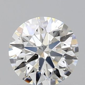 0.71 Carat Round H SI1 EX GIA Natural Diamond