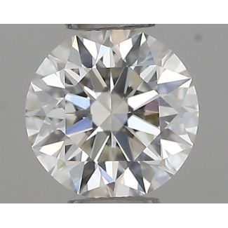 0.31 Carat Round H VVS1 EX IGI Natural Diamond