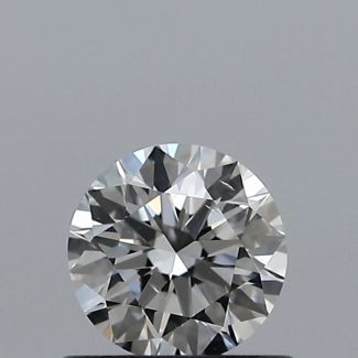 0.50 Carat Round H SI1 EX GIA Natural Diamond