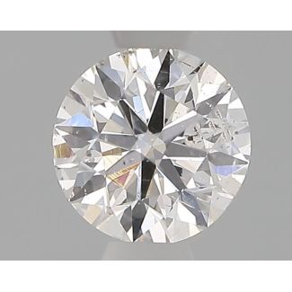 0.40 Carat Round F SI2 EX VG GIA Natural Diamond