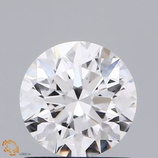 1.02 Carat Round D VVS2 EX GIA Natural Diamond