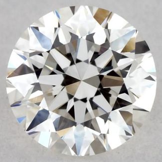 0.35 Carat Round I VVS1 EX GIA Natural Diamond