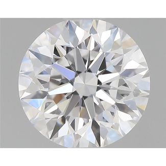 0.63 Carat Round D VVS1 EX GIA Natural Diamond