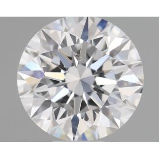 0.5 Carat Round E SI2 EX GIA Natural Diamond