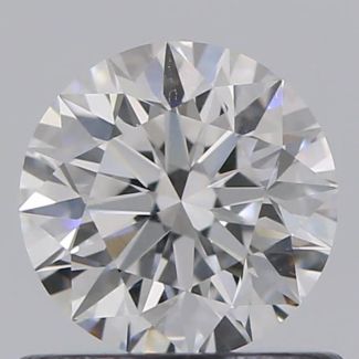 0.62 Carat Round E SI1 EX GIA Natural Diamond