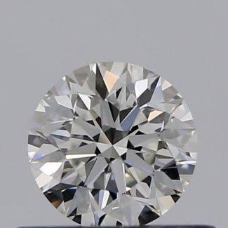 0.37 Carat Round F VVS1 EX GIA Natural Diamond