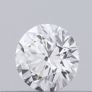 0.18 Carat Round D VS2 EX GIA Natural Diamond