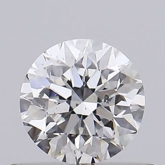 0.5 Carat Round H SI2 VG EX GIA Natural Diamond