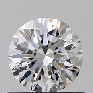 0.55 Carat Round D VS2 EX GIA Natural Diamond