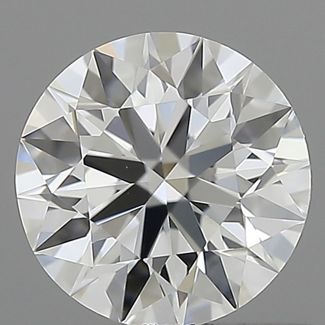 0.61 Carat Round E VVS2 EX GIA Natural Diamond