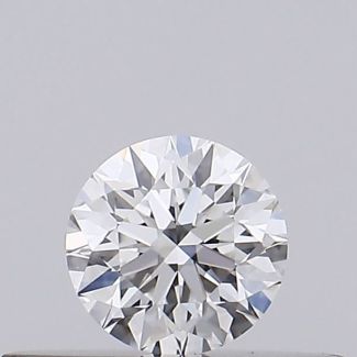 0.21 Carat Round D VVS2 EX GIA Natural Diamond