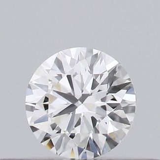 0.2 Carat Round E VVS2 EX GIA Natural Diamond