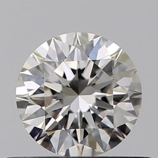 0.40 Carat Round H VS2 EX GIA Natural Diamond