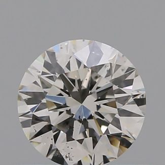 0.40 Carat Round J SI1 EX GIA Natural Diamond