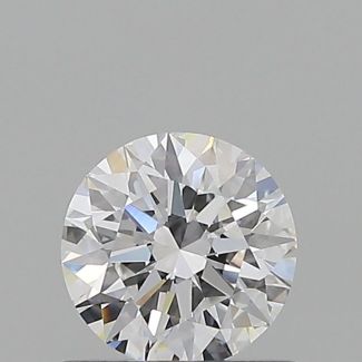 0.61 Carat Round D VVS2 EX GIA Natural Diamond