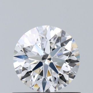 0.7 Carat Round F SI1 EX GIA Natural Diamond