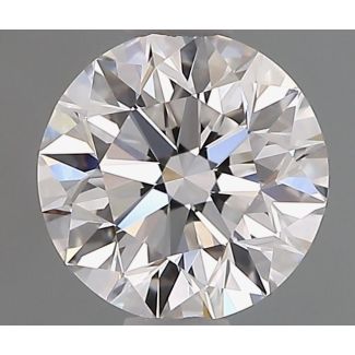 0.85 Carat Round D VVS2 EX GIA Natural Diamond